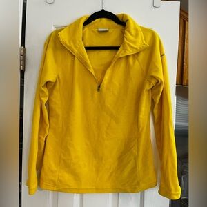 Yellow Columbia Fleece Pullover